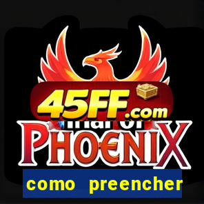 como preencher recibo de pagamento